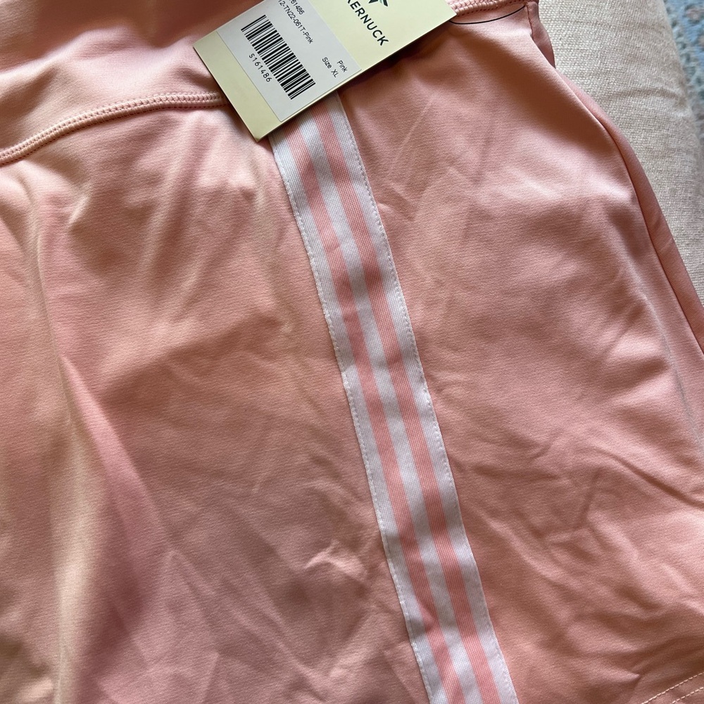 NWT Tuckernuck Pink Retro Stripe 14 Inch Court Tennis Skirt - Picture 3 of 6